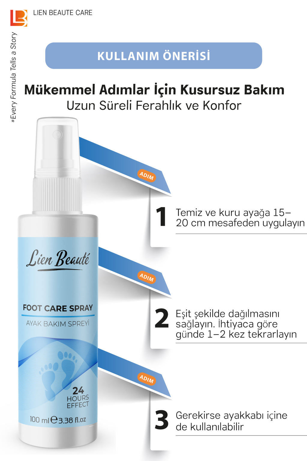 LIEN BEAUTE™ AYAK KOKU GİDERİCİ