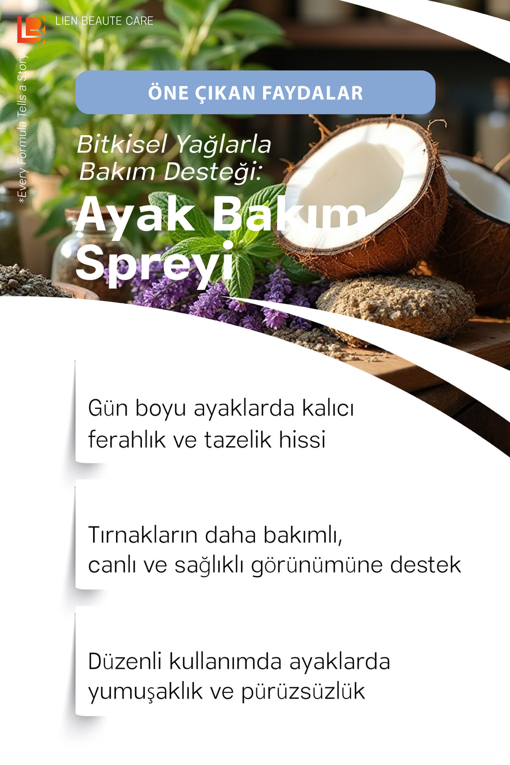 LIEN BEAUTE™ AYAK KOKU GİDERİCİ