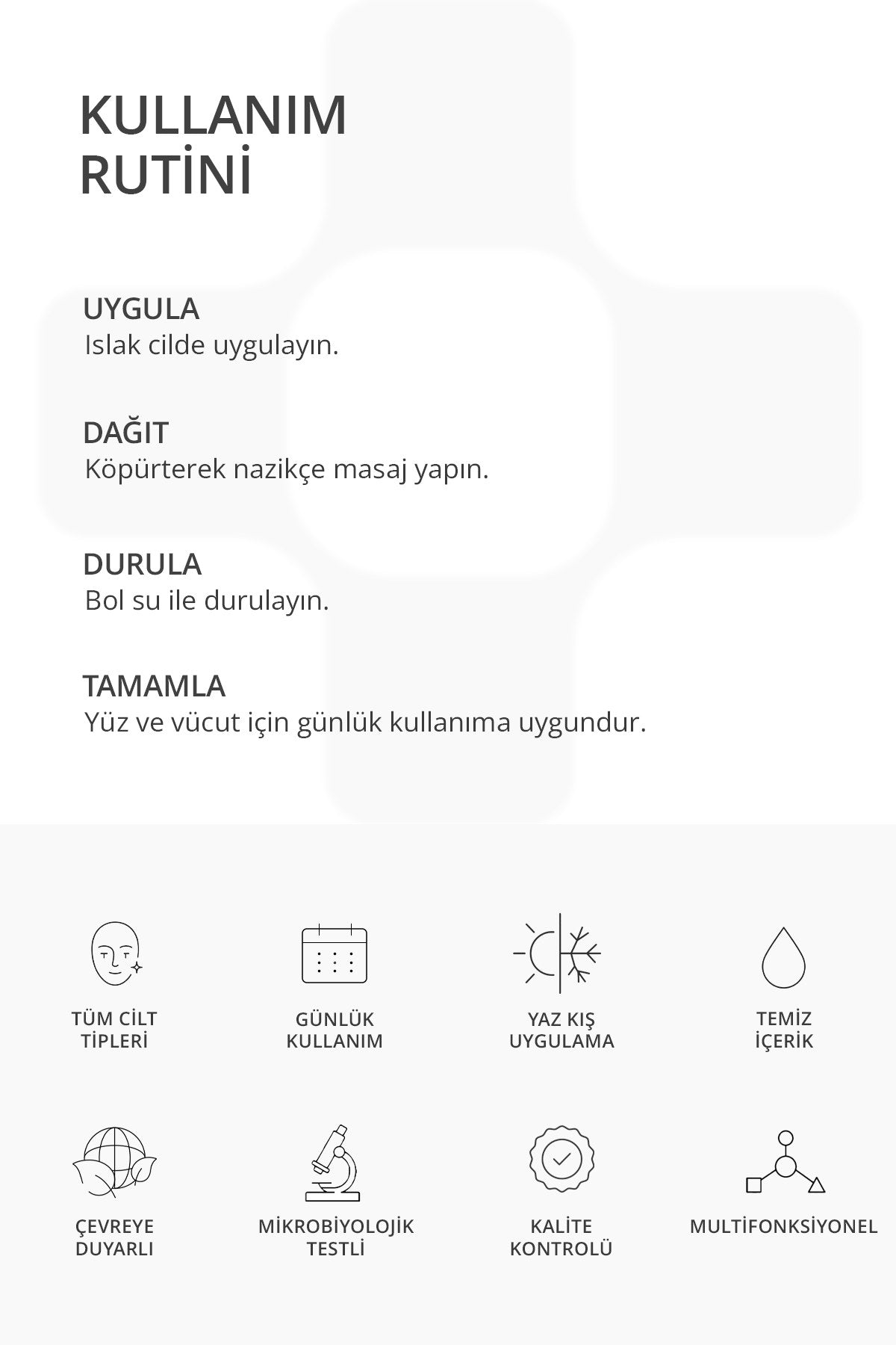 LumiRice Sabun kullanım rutini