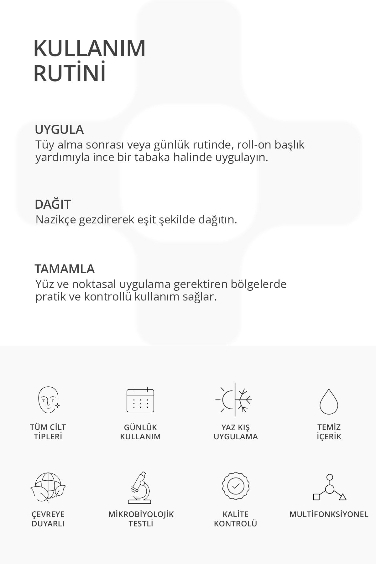 Roll-On kullanım rutini