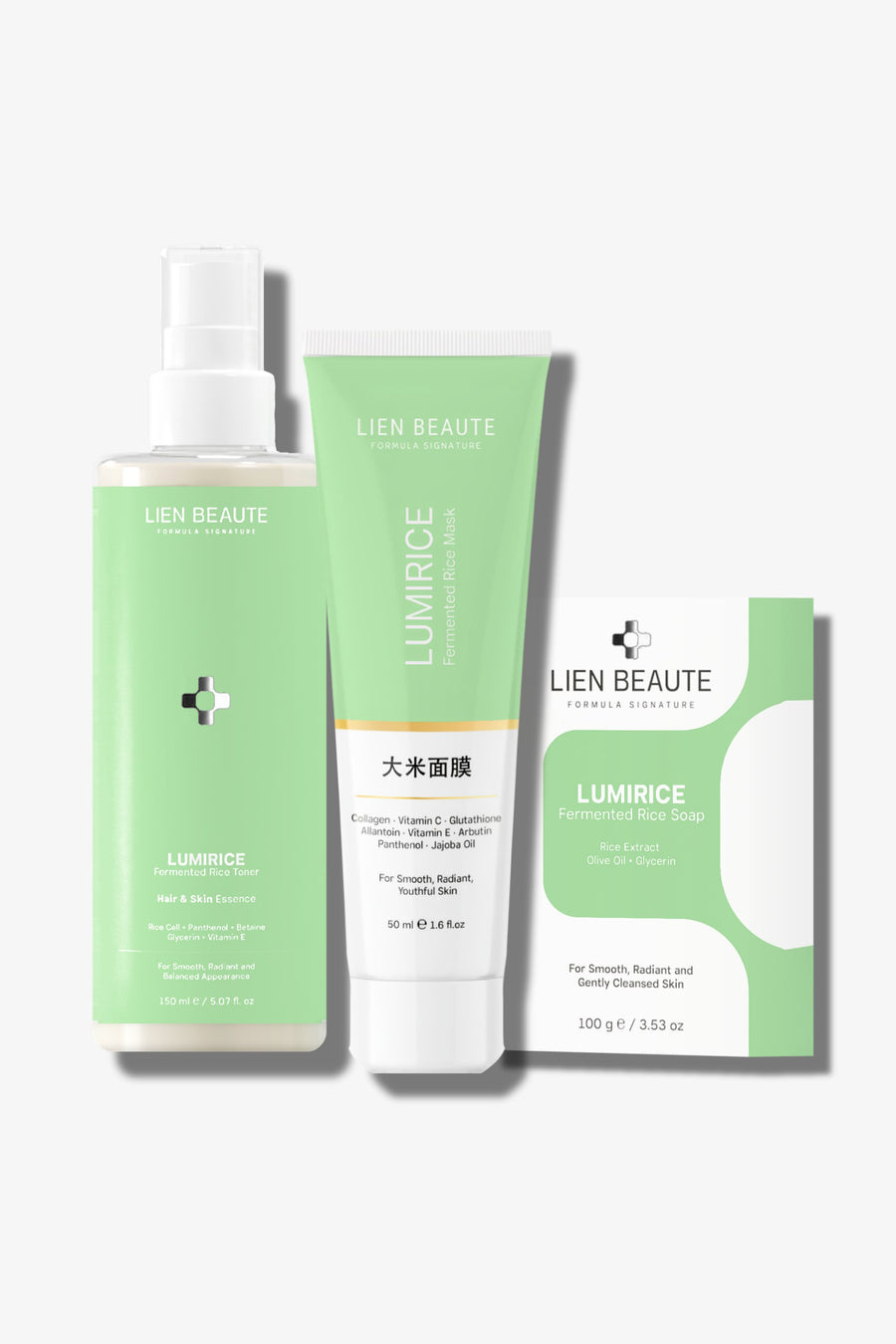 LumiRice Cam Cilt Seti – 3'lü Set