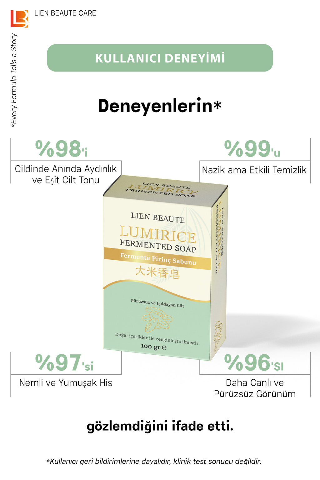 LIEN BEAUTE™ PİRİNÇ SABUNU